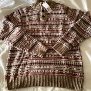 Janie and Jack new with tags boy size 14 cotton fair islesweater